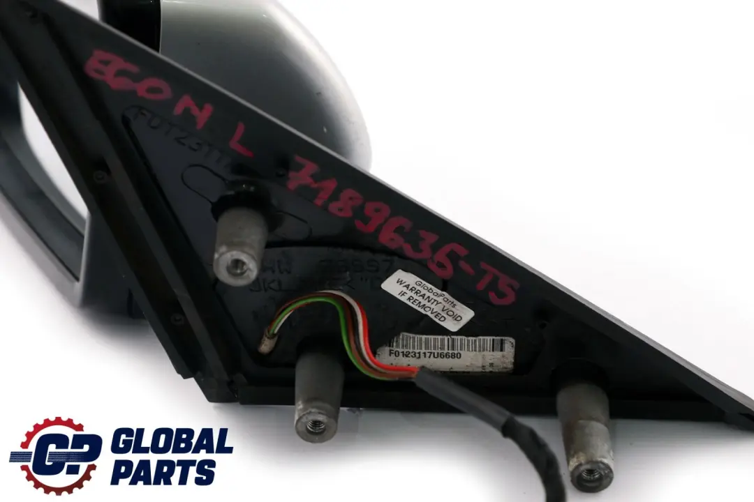 BMW 5 Series E60 E61 LCI M Sport Left Wing Mirror N/S High Gloss Titansilber - SKU rhd-7189635-TS - Part number 7189635