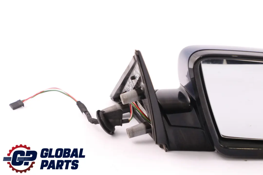 BMW 5 Serie E60 E61 LCI M Sport Right Wing Mirror O/S High Gloss Mysticblau Blue - SKU rhd-7189654-MYS - Part number 7189654