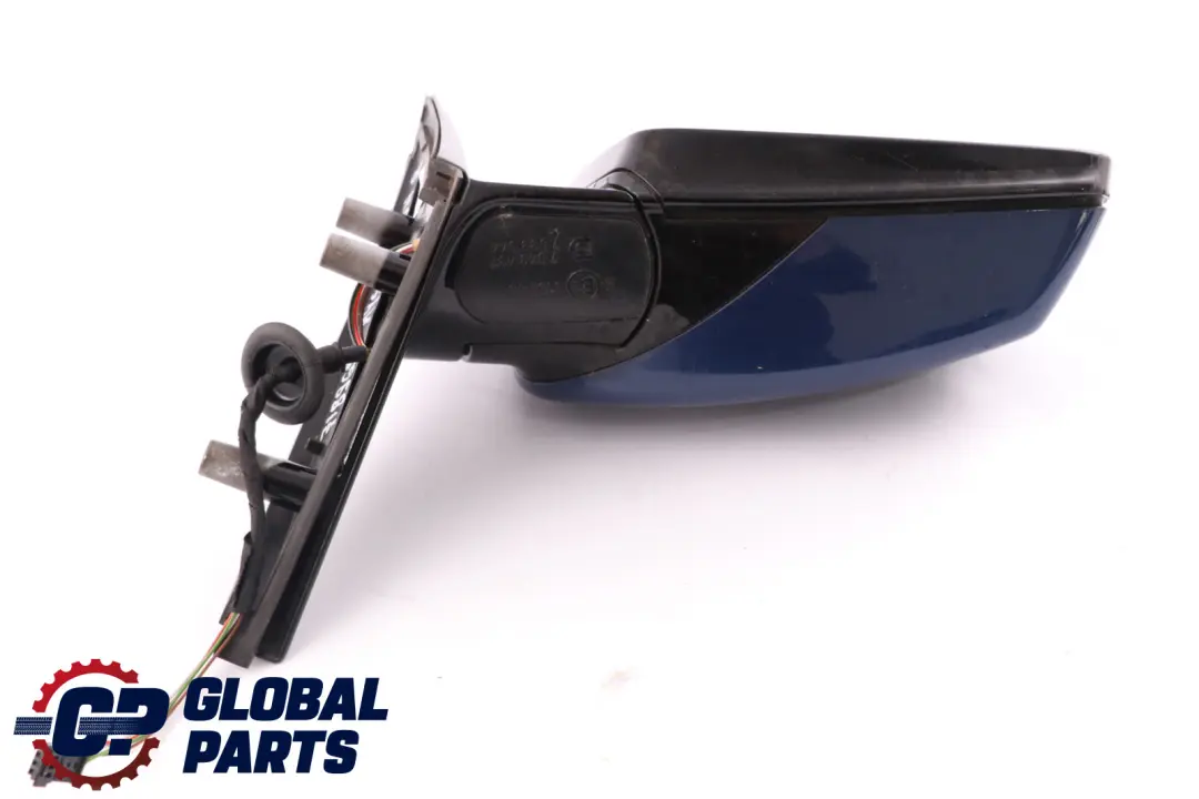 BMW 5 Serie E60 E61 LCI M Sport Right Wing Mirror O/S High Gloss Mysticblau Blue - SKU rhd-7189654-MYS - Part number 7189654