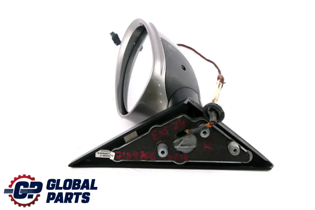 BMW Z4 Series E85 E86 Right Heated Wing Mirror O/S Sterlingrau Silver 472 - SKU rhd-7189706-STR - Part number 7189706