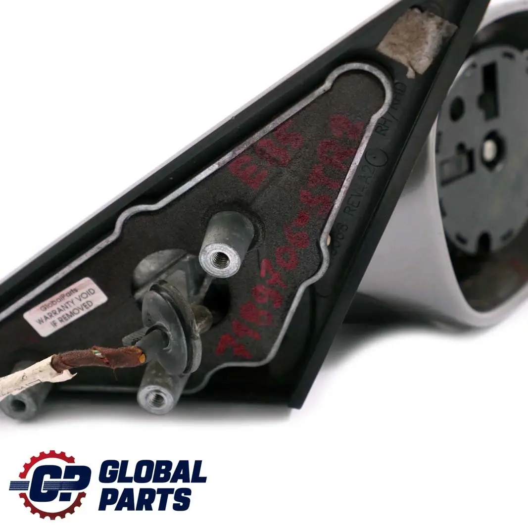 Right Heated Wing Mirror O/S Sterlingrau Silver 472 to BMW Z4 Series 2 E85 E86 with Part number 7189706 BMW Z4 Series 2 E85 E86 Right Heated Wing Mirror O/S Sterlingrau Silver 472 - SKU rhd-7189706-STR2 - Part number 7189706