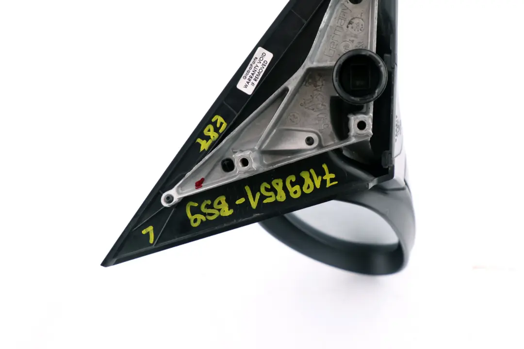 Left Wing Mirror N/S Black Sapphire Metallic - 475 to BMW 1 Series 9 E87 with Part number 7189851 BMW 1 Series 9 E87 Left Wing Mirror N/S Black Sapphire Metallic - 475 - SKU rhd-7189851-BS9 - Part number 7189851