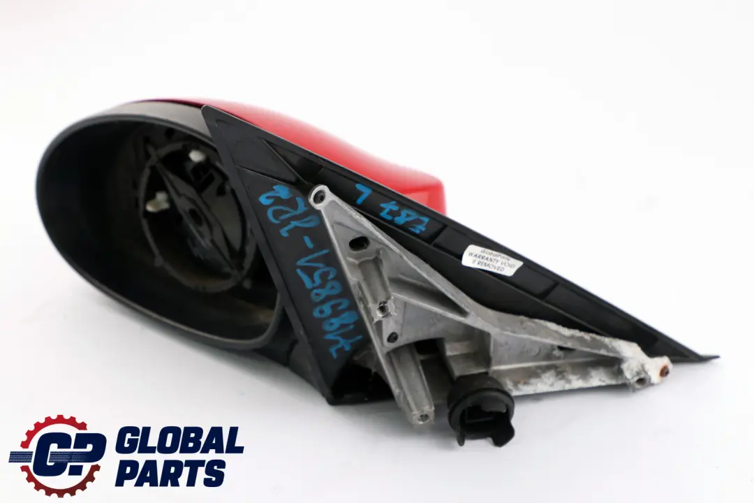 BMW 1 Series 2 E87 Outside Left Door Wing Mirror N/S Japanrot Japan Red 438 - SKU rhd-7189851-JR2 - Part number 7189851