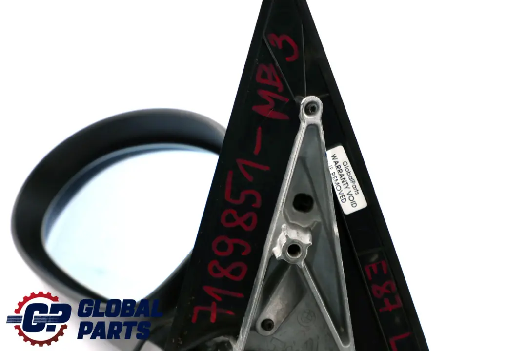 BMW 1 Series 3 E87 Heated Left Wing Mirror N/S Monacoblau Blue Metallic A35 - SKU rhd-7189851-MB3 - Part number 7189851