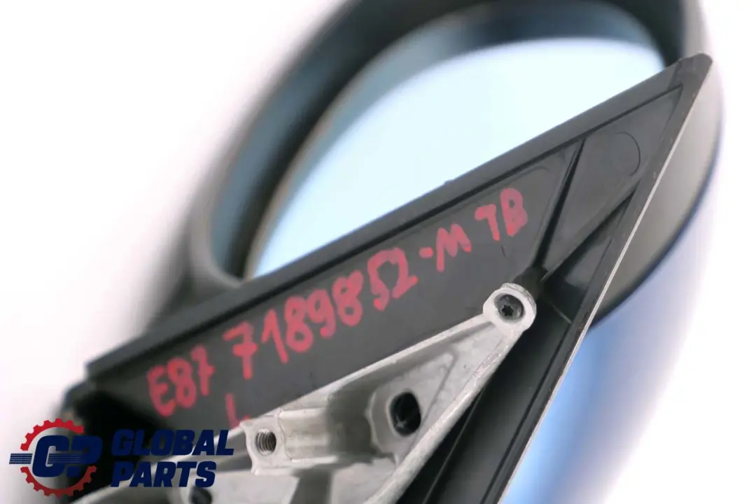 BMW 1 Series E87 Heated Left Wing Mirror 5 Pins N/S Montegoblau Montego Blue A51 - SKU rhd-7189851-MTB - Part number 7189851