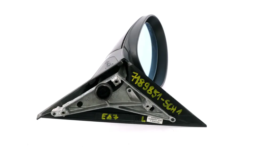 Left Heated Outside Door Wing Mirror N/S Schwarz 2 Black 668 to BMW 1 Series 1 E87 with Part number 7189851 BMW 1 Series 1 E87 Left Heated Outside Door Wing Mirror N/S Schwarz 2 Black 668 - SKU rhd-7189851-SCH1 - Part number 7189851