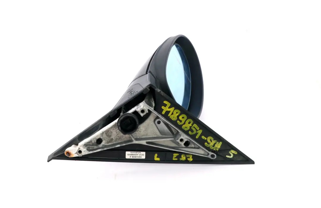 Left Heated Outside Wing Mirror N/S Schwarz 2 Black 668 to BMW 1 Series 5 E87 with Part number 7189851 BMW 1 Series 5 E87 Left Heated Outside Wing Mirror N/S Schwarz 2 Black 668 - SKU rhd-7189851-SCH5 - Part number 7189851