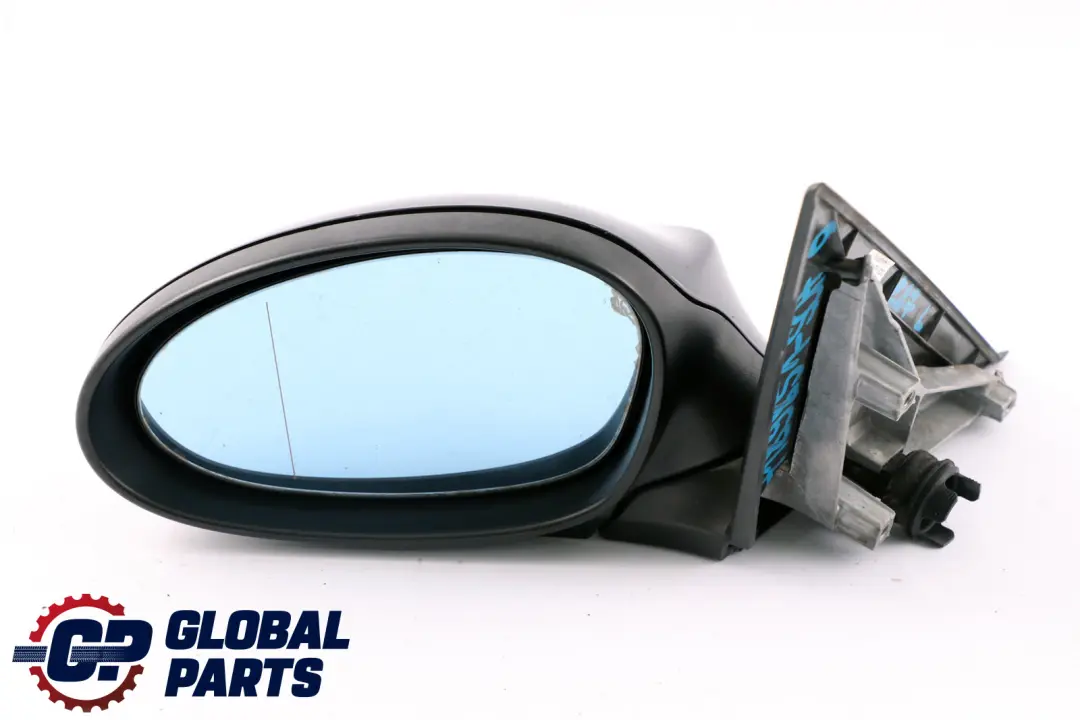 BMW 1 Series 6 E87 Left Passenger Wing Mirror 3 PIN N/S Schwarz 2 Black 668 - SKU rhd-7189851-SCH6 - Part number 7189851