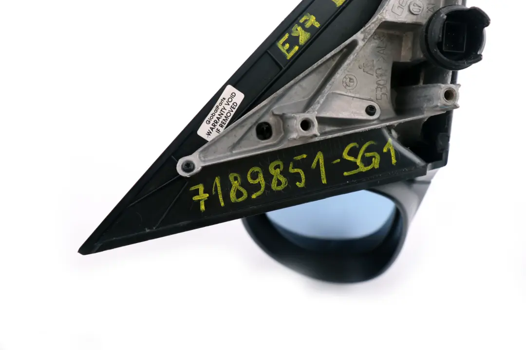 BMW 1 Series 1 E87 Heated Left Wing Mirror N/S Sparkling Graphite Metallic A22 - SKU rhd-7189851-SG1 - Part number 7189851