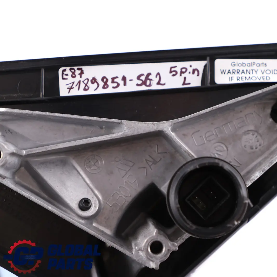 BMW 1 Series 2 E87 Heated Left Wing Mirror N/S Sparkling Graphite Metallic A22 - SKU rhd-7189851-SG2 - Part number 7189851