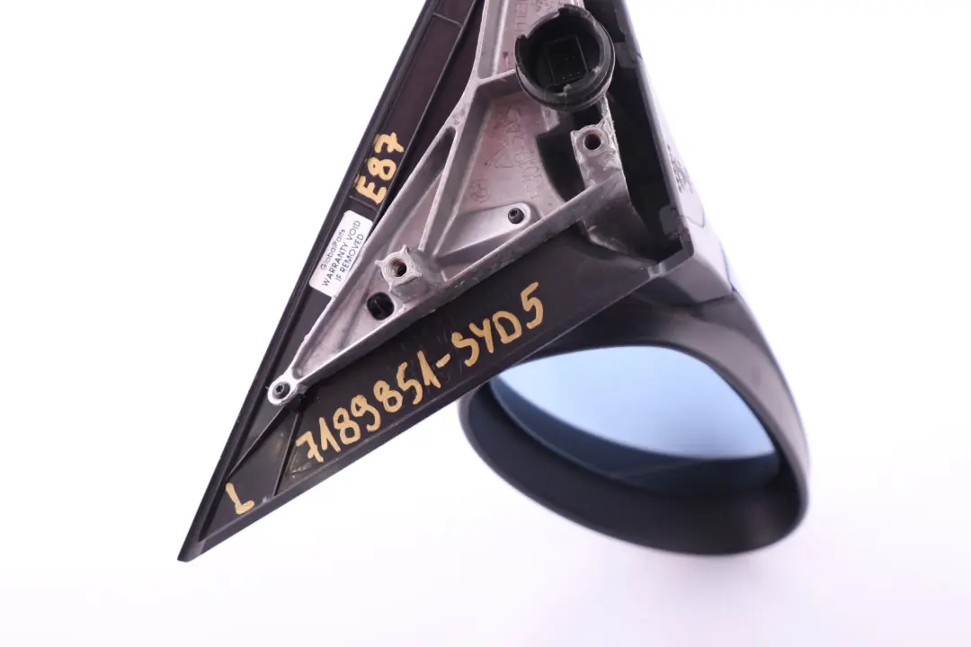 Heated Left Wing Mirror N/S Sydneyblau Sydney Blau Blue A19 to BMW 1 Series 5 E87 with Part number 7189851 BMW 1 Series 5 E87 Heated Left Wing Mirror N/S Sydneyblau Sydney Blau Blue A19 - SKU rhd-7189851-SYD5 - Part number 7189851