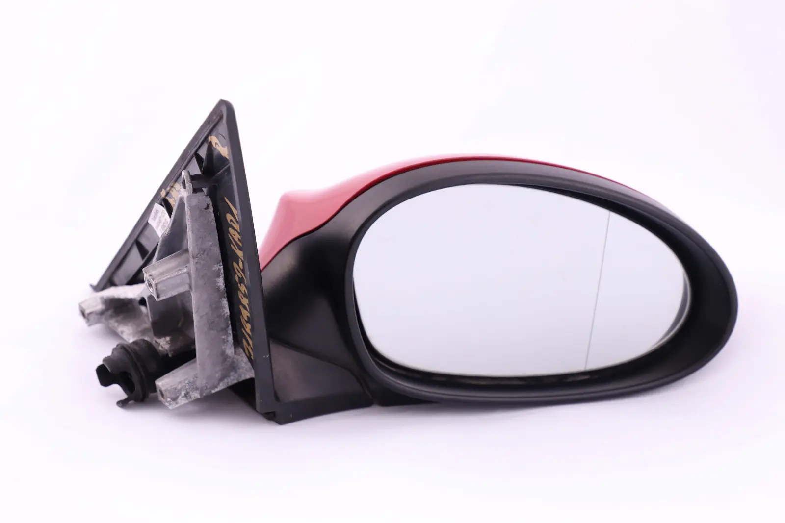 BMW 1 Series 1 E87 Driver Right Wing Mirror O/S 3 Pin Karmesinrot Crimson Red