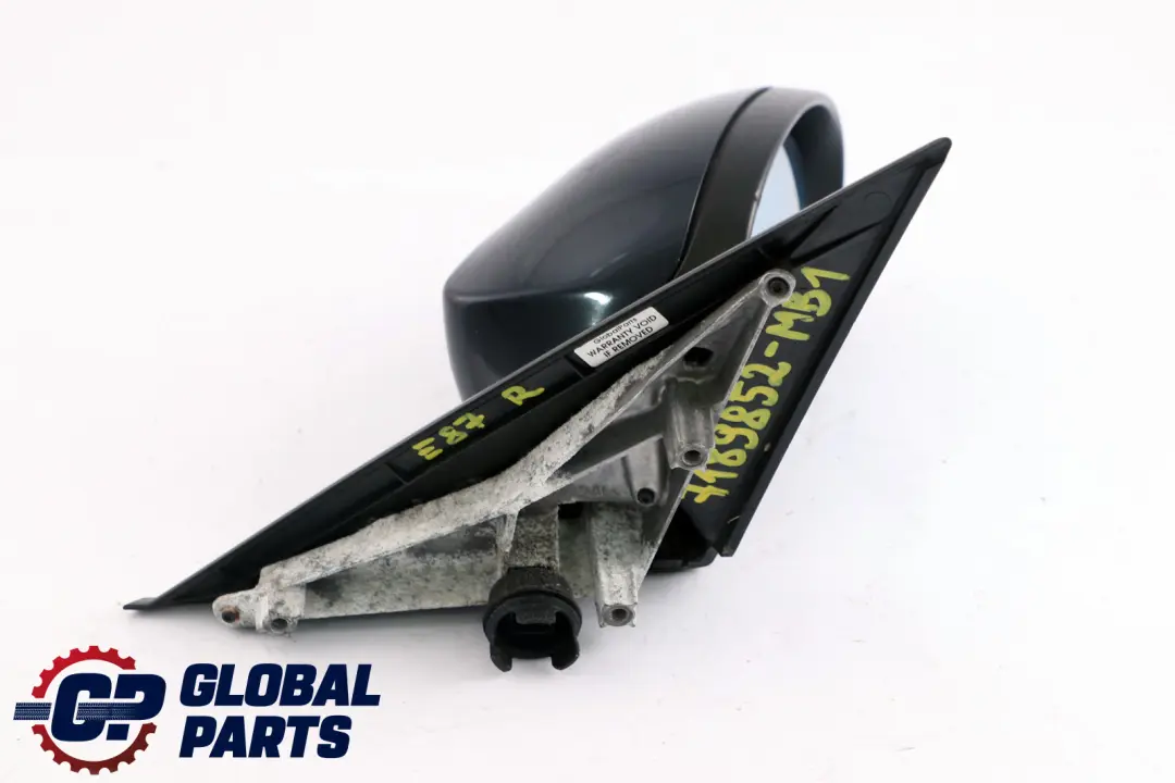 BMW 1 Series 1 E87 Right Wing Mirror O/S Outside Monacoblau Blue Metallic A35 - SKU rhd-7189852-MB1 - Part number 7189852