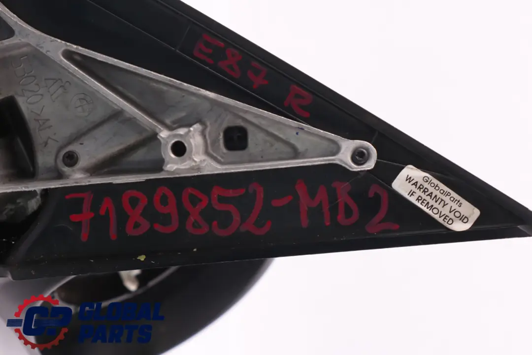 Right Wing Mirror O/S Heated Monacoblau Blue Metallic A35 to BMW 1 Series 2 E87 with Part number 7189852 BMW 1 Series 2 E87 Right Wing Mirror O/S Heated Monacoblau Blue Metallic A35 - SKU rhd-7189852-MB2 - Part number 7189852