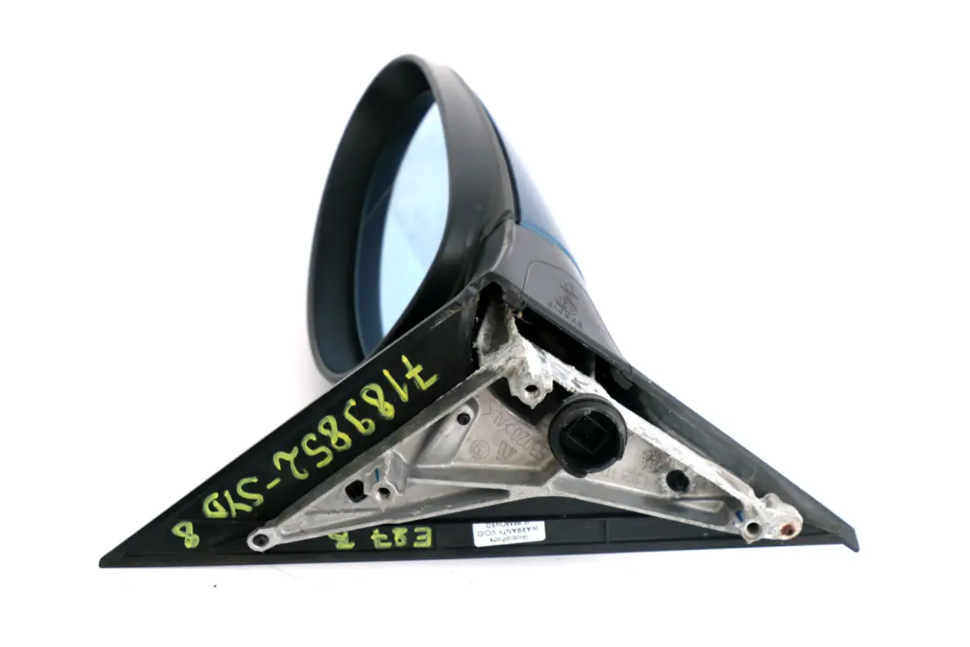 Heated Right Wing Mirror O/S Sydneyblau Metallic Blue A19 to BMW 1 Series 8 E87 with Part number 67189852 BMW 1 Series 8 E87 Heated Right Wing Mirror O/S Sydneyblau Metallic Blue A19 - SKU rhd-7189852-SYD8 - Part number 67189852