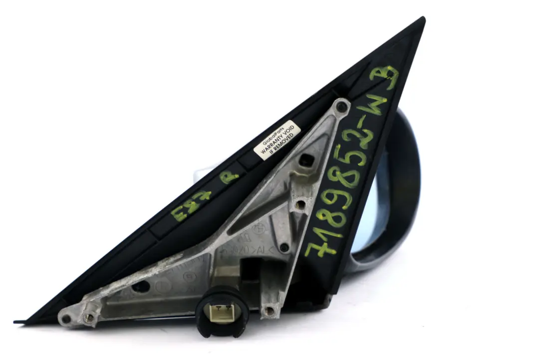 Heated Right O/S Wing Mirror Bluewater Blue Metallic - 896 to BMW E87 with Part number 7189852 BMW E87 Heated Right O/S Wing Mirror Bluewater Blue Metallic - 896 - SKU rhd-7189852-WB - Part number 7189852