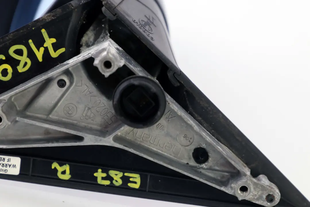 Outside Right Wing Mirror O/S Memory Monacoblau Monaco Blue to BMW 1 Series E87 with Part number 7189860 BMW 1 Series E87 Outside Right Wing Mirror O/S Memory Monacoblau Monaco Blue - SKU rhd-7189860-MB - Part number 7189860