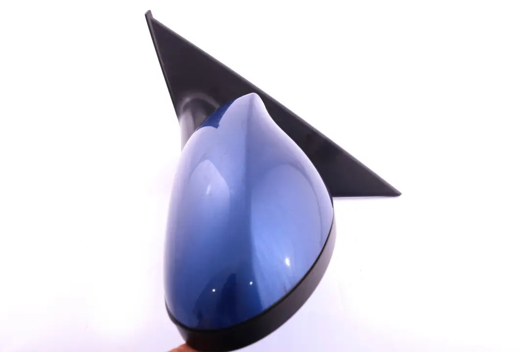 BMW 1 Series E87 Power Fold Left Wing Mirror N/S Montegoblau Montego Blue - SKU rhd-7189869-MTB - Part number 7189869