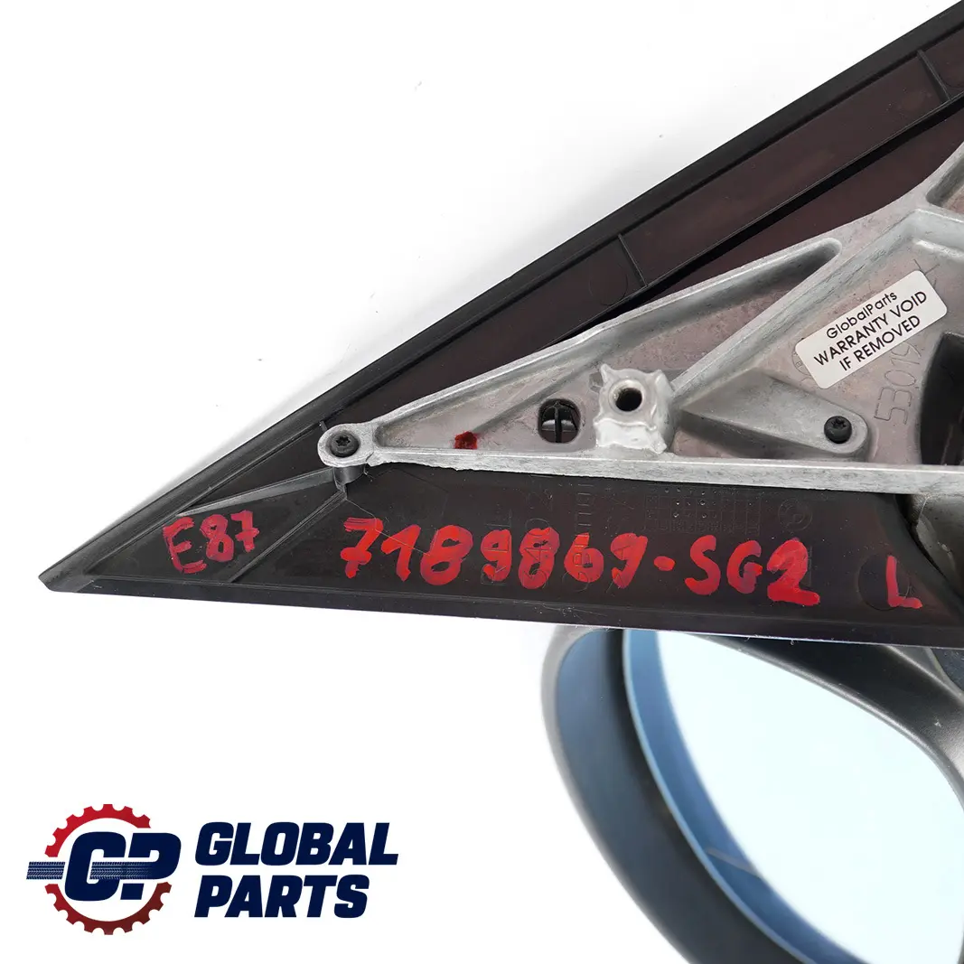 Fold Left Wing Mirror N/S Heated Sparkling Graphite A22 to BMW 1 Series E87 Power with Part number 7189869 BMW 1 Series E87 Power Fold Left Wing Mirror N/S Heated Sparkling Graphite A22 - SKU rhd-7189869-SG2 - Part number 7189869