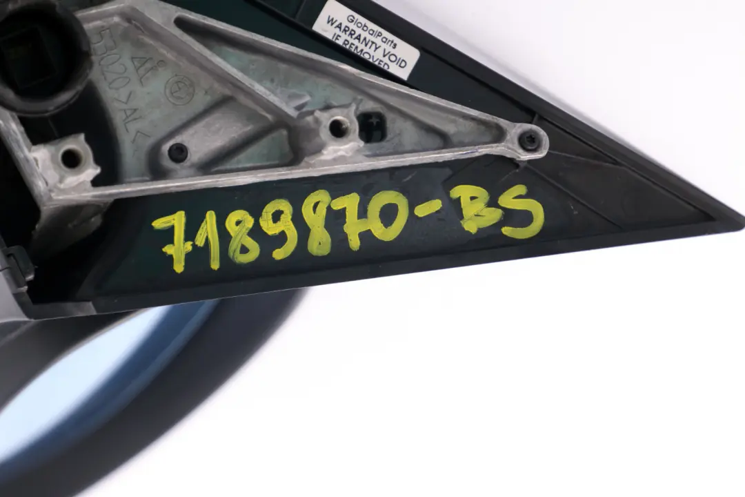 Heated Power Fold Right Wing Mirror O/S Black Sapphire 475 to BMW 1 Series E87 with Part number 7189870 BMW 1 Series E87 Heated Power Fold Right Wing Mirror O/S Black Sapphire 475 - SKU rhd-7189870-BS - Part number 7189870