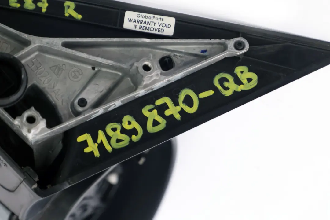 Fold Heated Right Wing Mirror O/S Quarzblau Quartz Blue to BMW 1 Series E87 Power with Part number 7189870 BMW 1 Series E87 Power Fold Heated Right Wing Mirror O/S Quarzblau Quartz Blue - SKU rhd-7189870-QB - Part number 7189870