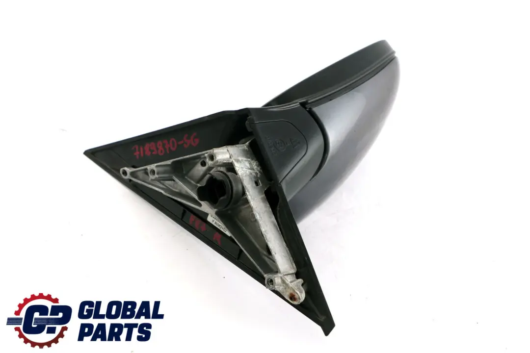 Fold Right Wing Mirror O/S Heated Sparkling Graphite A22 to BMW 1 Series E87 Power with Part number 7189870 BMW 1 Series E87 Power Fold Right Wing Mirror O/S Heated Sparkling Graphite A22 - SKU rhd-7189870-SG - Part number 7189870