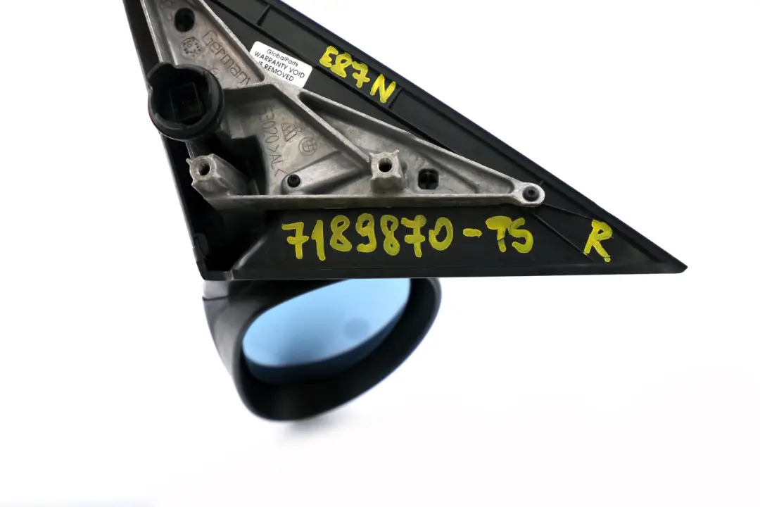 BMW 1 Series E87 Power Fold Heated Right Wing Mirror O/S Titansilber Silver - SKU rhd-7189870-TS - Part number 7189870