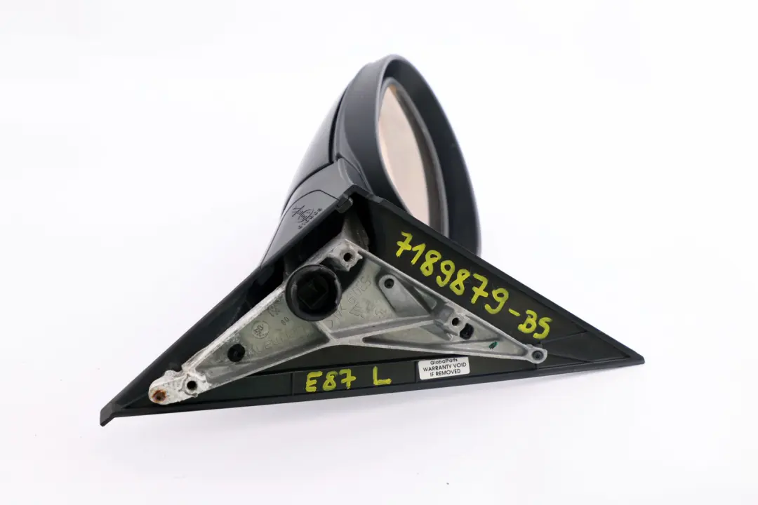 Fold Auto Dip Left Wing Mirror N/S Black Sapphire 475 to BMW 1 Series E87 Power with Part number 7189879 BMW 1 Series E87 Power Fold Auto Dip Left Wing Mirror N/S Black Sapphire 475 - SKU rhd-7189879-BS - Part number 7189879