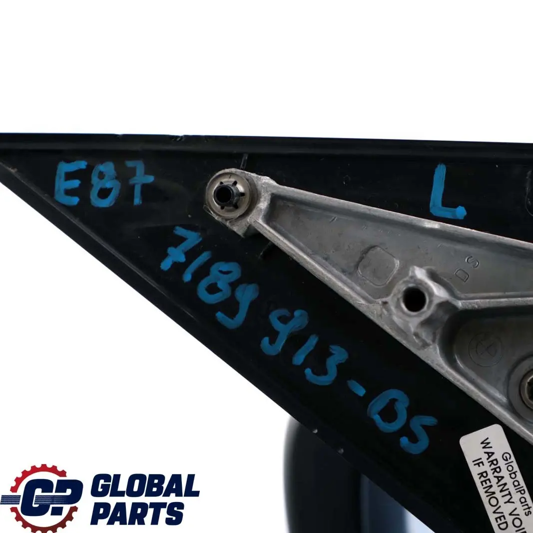 BMW 1 Series E87 M Sport Power Fold Left Wing Mirror N/S Black Sapphire 475 - SKU rhd-7189913-BS - Part number 7189913