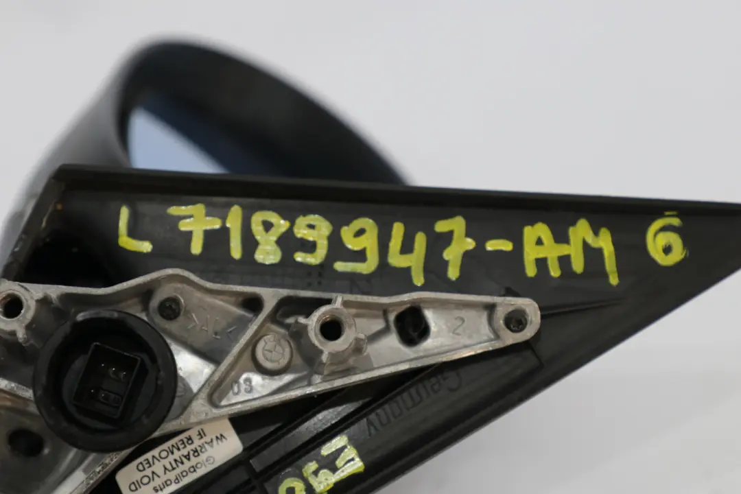 Heated Left Passenger Wing Mirror N/S Arktis Metallic to BMW 3 Series 6 E90 E91 with Part number 7189947 BMW 3 Series 6 E90 E91 Heated Left Passenger Wing Mirror N/S Arktis Metallic - SKU rhd-7189947-AM6 - Part number 7189947