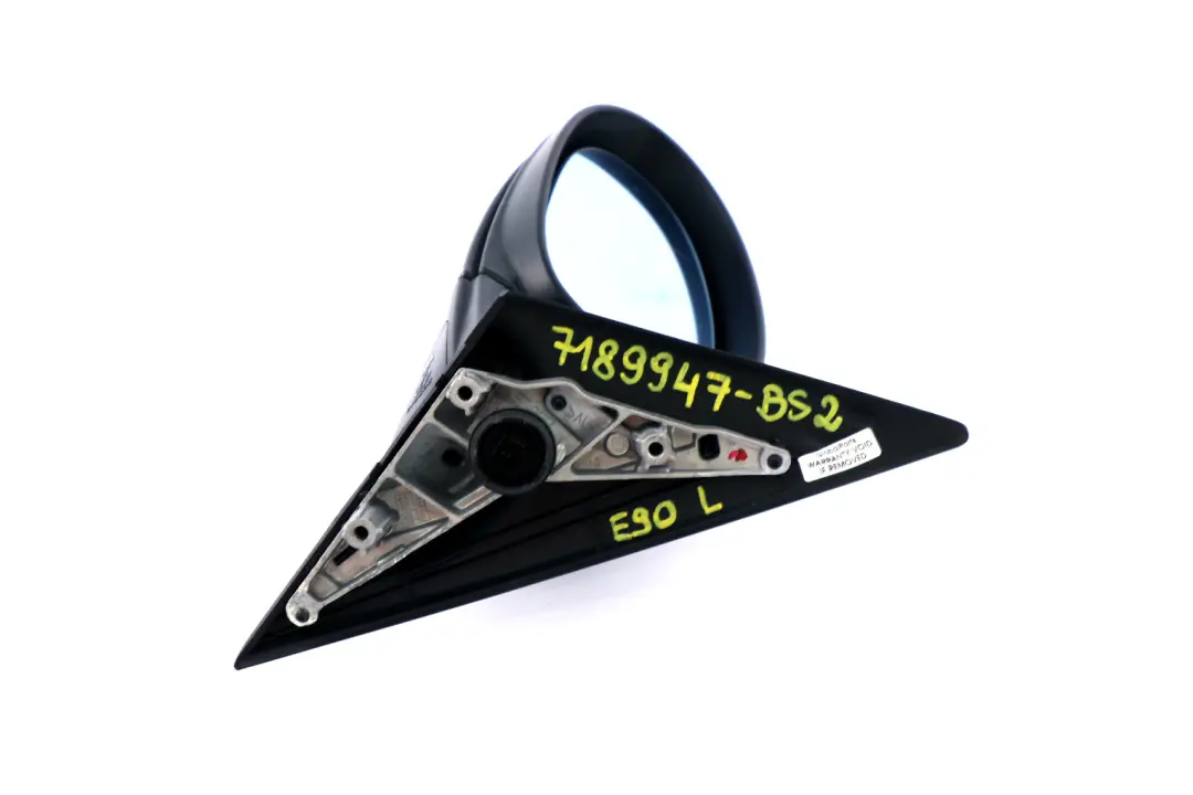 Heated Left Wing Mirror N/S 5 Pins Black Sapphire Metallic 475 to BMW E90 E91 with Part number 7189947 BMW E90 E91 Heated Left Wing Mirror N/S 5 Pins Black Sapphire Metallic 475 - SKU rhd-7189947-BS2 - Part number 7189947
