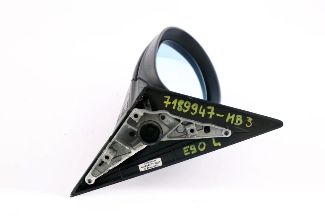 BMW 3 Series 3 E90 E91 Heated Left N/S Wing Mirror Monacoblau Blue Metallic A35 - SKU rhd-7189947-MB3 - Part number 7189947