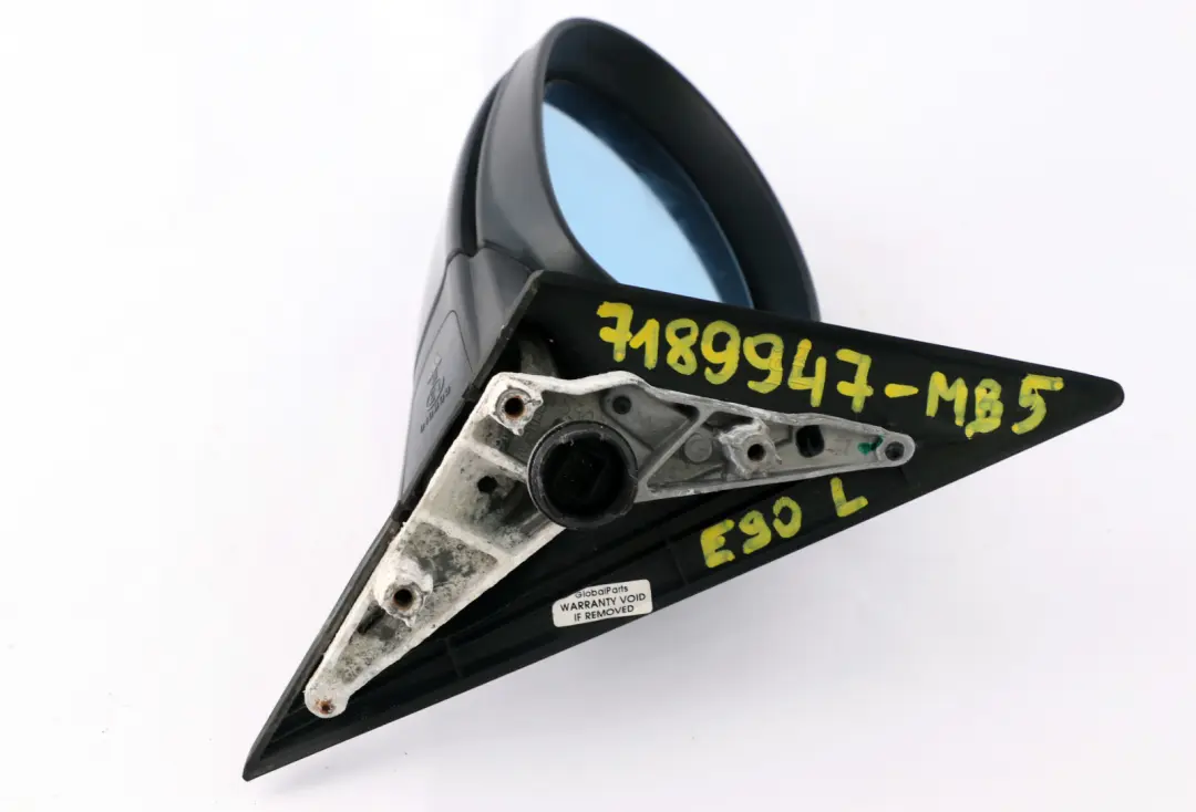 Heated Left N/S Wing Mirror Monacoblau Blue Metallic A35 to BMW 3 Series 5 E90 E91 with Part number 7189947 BMW 3 Series 5 E90 E91 Heated Left N/S Wing Mirror Monacoblau Blue Metallic A35 - SKU rhd-7189947-MB5 - Part number 7189947