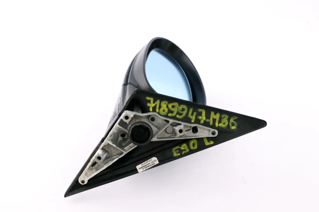 BMW 3 Series 6 E90 E91 Heated Left N/S Wing Mirror Monacoblau Blue Metallic A35 - SKU rhd-7189947-MB6 - Part number 7189947