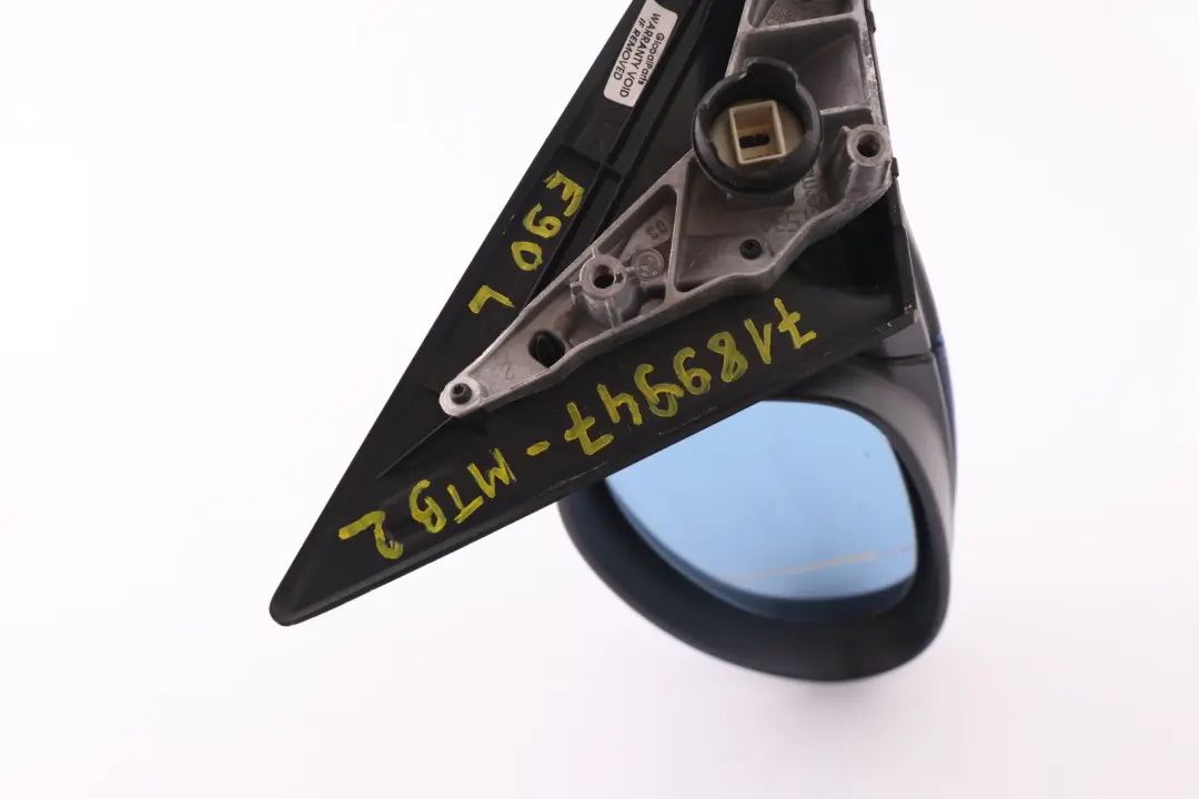 BMW 3 Series 2 E90 E91 Heated Left Wing Mirror N/S Montegoblau Montego Blue A51 - SKU rhd-7189947-MTB2 - Part number 7189947