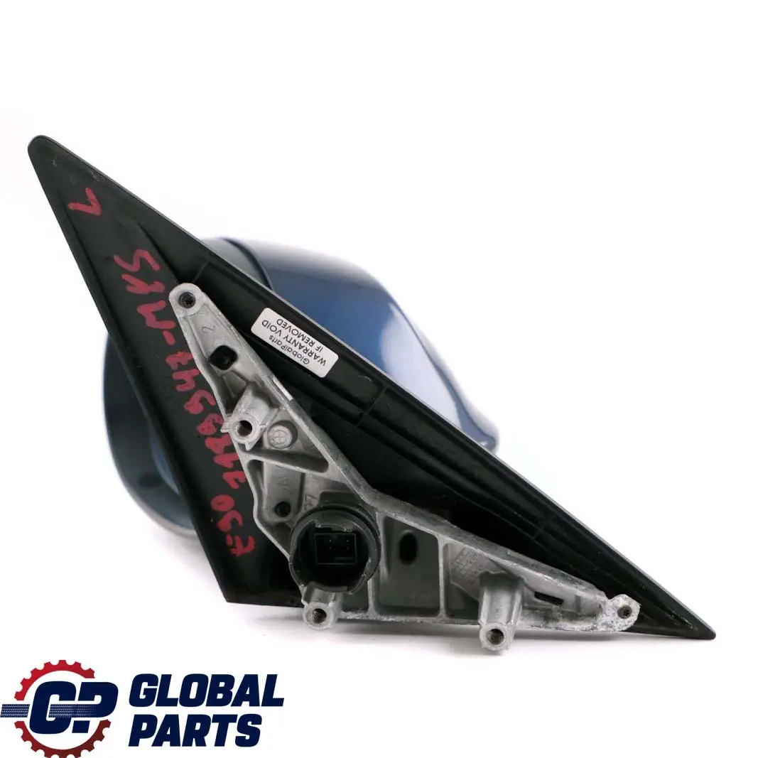 BMW 3 E90 E91 Heated Left Passenger Wing Mirror N/S Mysticblau Mystic Blue A07 - SKU rhd-7189947-MYS - Part number 7189947