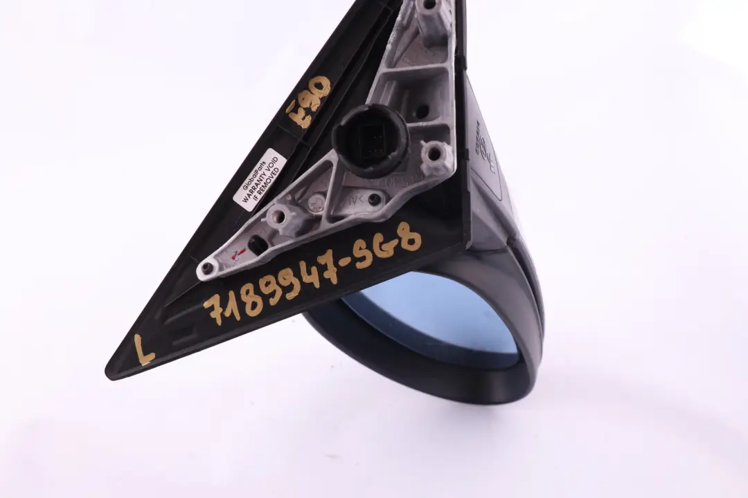 Heated Left Wing Mirror N/S Sparkling Graphite A22 to BMW 3 Series 8 E90 E91 with Part number 7189947 BMW 3 Series 8 E90 E91 Heated Left Wing Mirror N/S Sparkling Graphite A22 - SKU rhd-7189947-SG8 - Part number 7189947