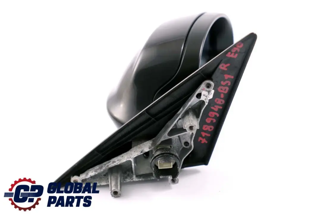  £BMW 3 Series E90 E91 Heated Right Wing Mirror O/S Black Sapphire Metallic 475 - SKU rhd-7189948-BS1 - Part number 7189948