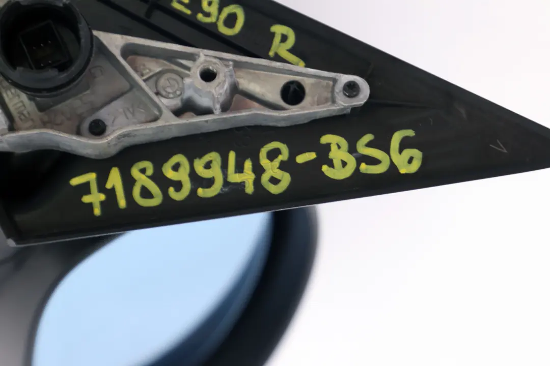 Heated Right Wing Mirror O/S Black Sapphire Metallic 475 to BMW 3 Series 6 E90 E91 with Part number 7189948 BMW 3 Series 6 E90 E91 Heated Right Wing Mirror O/S Black Sapphire Metallic 475 - SKU rhd-7189948-BS6 - Part number 7189948