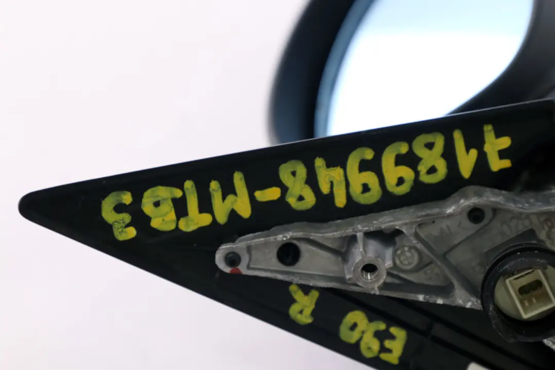 Heated Right Wing Mirror O/S Montegoblau Montego Blue to BMW 3 Series 3 E90 E91 with Part number 7189948 BMW 3 Series 3 E90 E91 Heated Right Wing Mirror O/S Montegoblau Montego Blue - SKU rhd-7189948-MTB3 - Part number 7189948