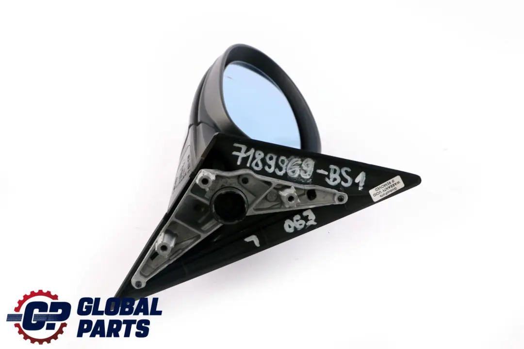 BMW 3 Series 1 E90 E91 Power Fold Heated Left Wing Mirror N/S Black Sapphire - SKU rhd-7189969-BS1 - Part number 7189969