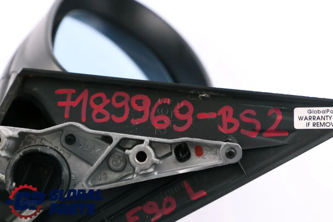 Fold Heated Left Wing Mirror N/S Black Sapphire to BMW 3 Series 2 E90 E91 Power with Part number 7189969 BMW 3 Series 2 E90 E91 Power Fold Heated Left Wing Mirror N/S Black Sapphire - SKU rhd-7189969-BS2 - Part number 7189969