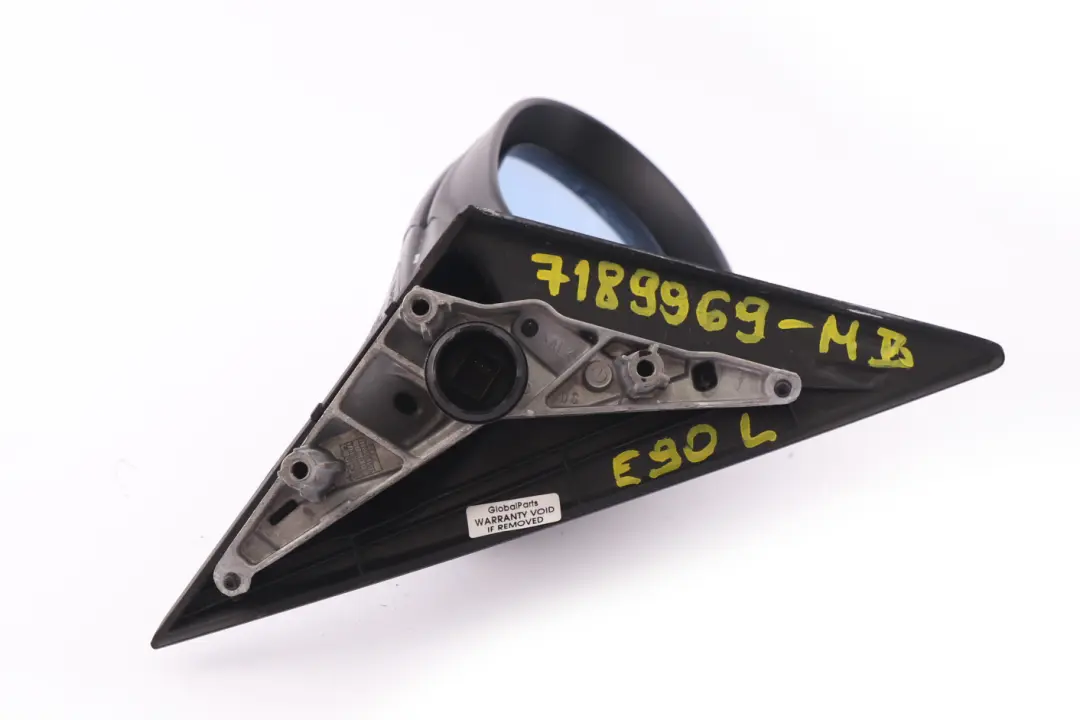 Fold Heated Left Wing Mirror N/S Monacoblau Blue to BMW 3 Series E90 E91 Power with Part number 7189969 BMW 3 Series E90 E91 Power Fold Heated Left Wing Mirror N/S Monacoblau Blue - SKU rhd-7189969-MB - Part number 7189969