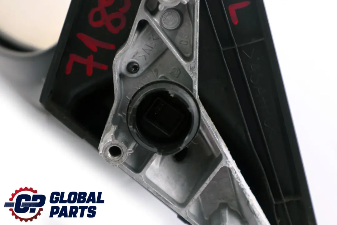 BMW 3 Series E90 E91 Power Fold Auto Dip Left Wing Mirror N/S Black Sapphire - SKU rhd-7189979-BS - Part number 7189979