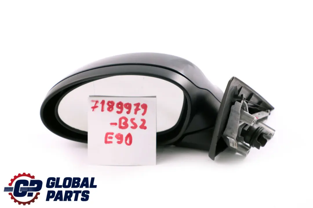 BMW 3 Series 2 E90 E91 Power Fold Auto Dip Left Wing Mirror N/S Black Sapphire - SKU rhd-7189979-BS2 - Part number 7189979
