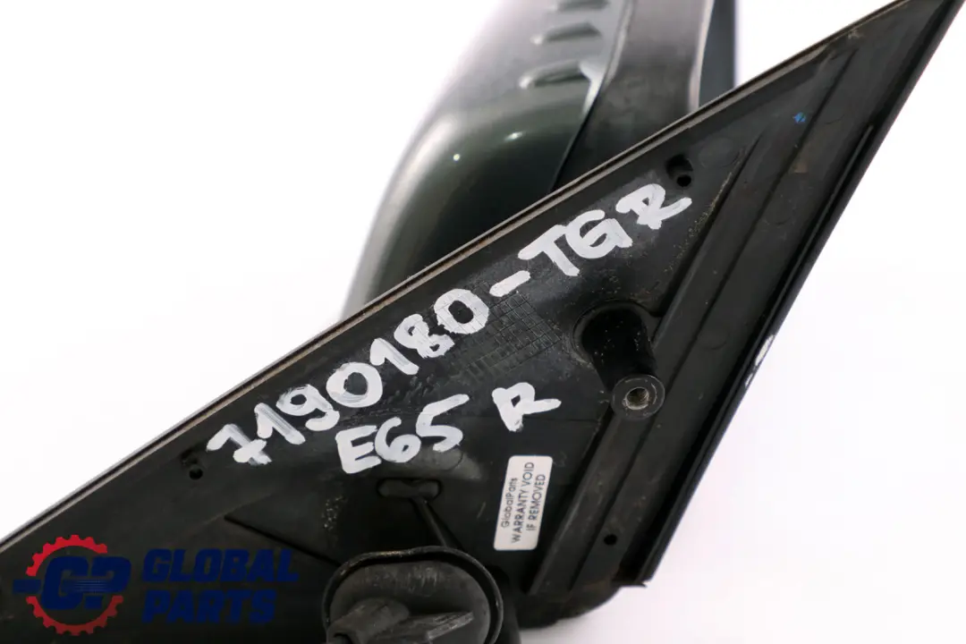 Heated Wing Mirror Right O/S Titangrau Grey Metallic A36 to BMW 7 Series E65 E66 with Part number 7190180 BMW 7 Series E65 E66 Heated Wing Mirror Right O/S Titangrau Grey Metallic A36 - SKU rhd-7190180-TGR - Part number 7190180