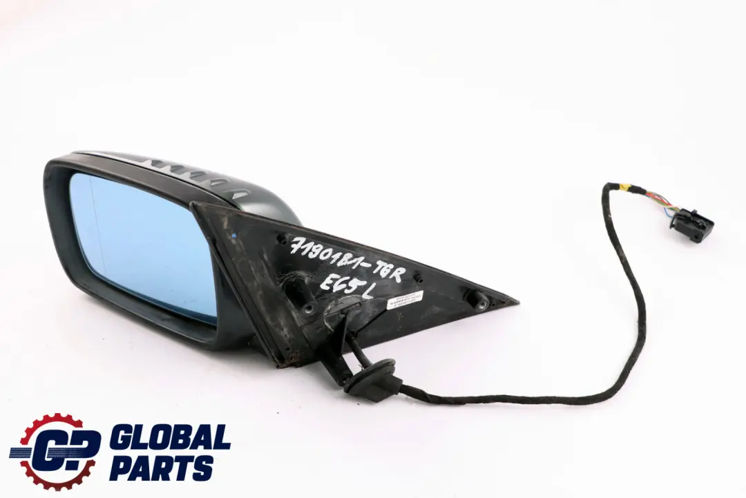 Heated Wing Mirror Left N/S Titangrau Grey II Metallic A36 to BMW 7 Series E65 E66 with Part number 7190181 BMW 7 Series E65 E66 Heated Wing Mirror Left N/S Titangrau Grey II Metallic A36 - SKU rhd-7190181-TGR - Part number 7190181