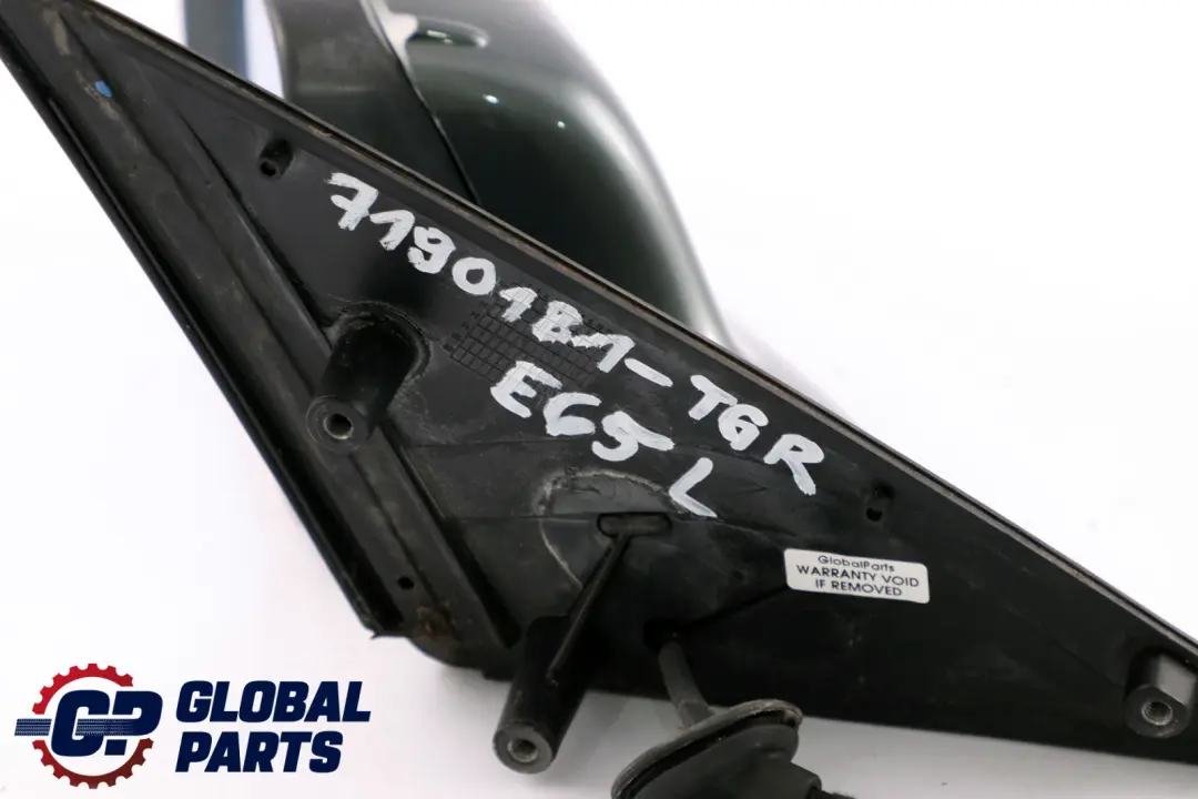 BMW 7 Series E65 E66 Heated Wing Mirror Left N/S Titangrau Grey II Metallic A36 - SKU rhd-7190181-TGR - Part number 7190181