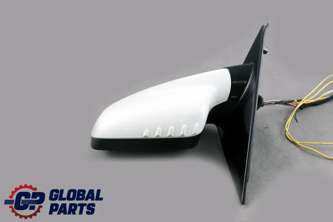 BMW 7 Series E65 High Gloss Wing Mirror Left Right N/O/S Set Alpinweiss White - SKU rhd-7190190-AW - Part number 7190190