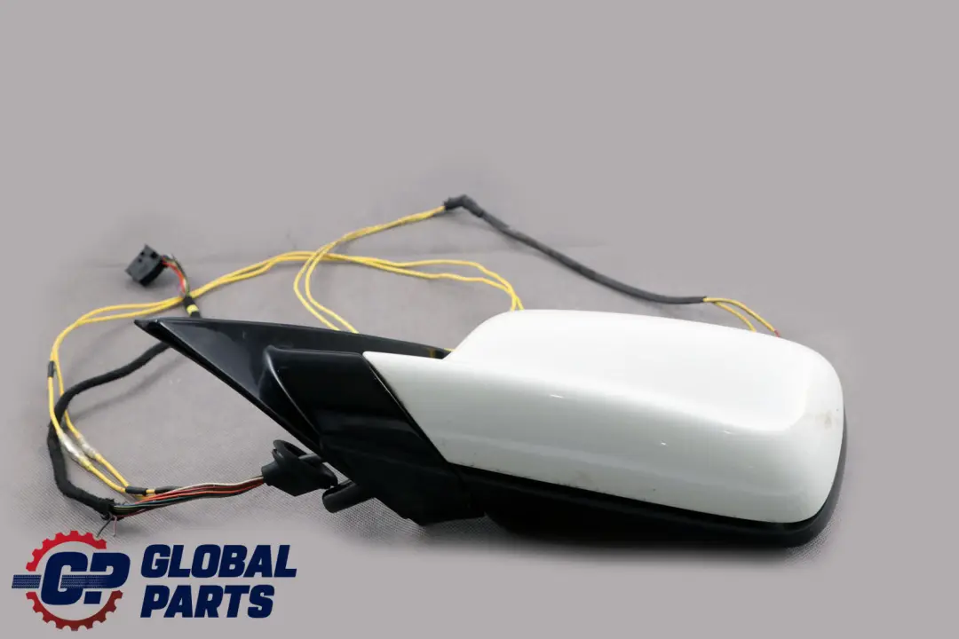 BMW 7 Series E65 High Gloss Wing Mirror Left Right N/O/S Set Alpinweiss White - SKU rhd-7190190-AW - Part number 7190190